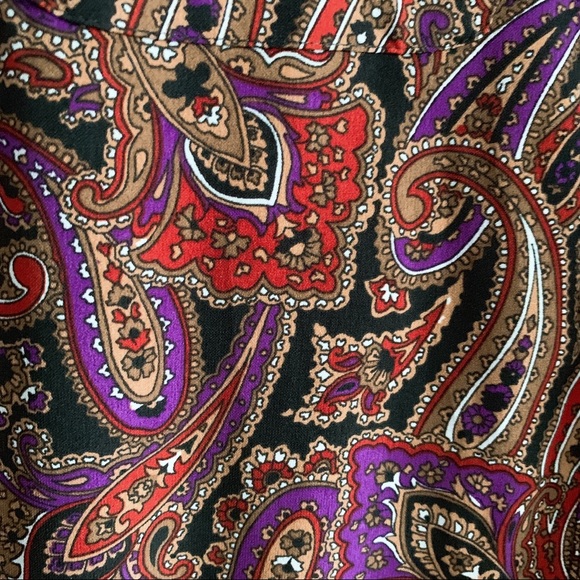 Vintage patterned button up blouse - Picture 7 of 7